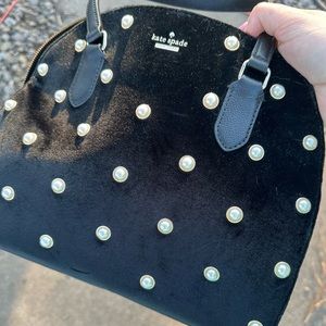 Kate Spade velvet pearl purse